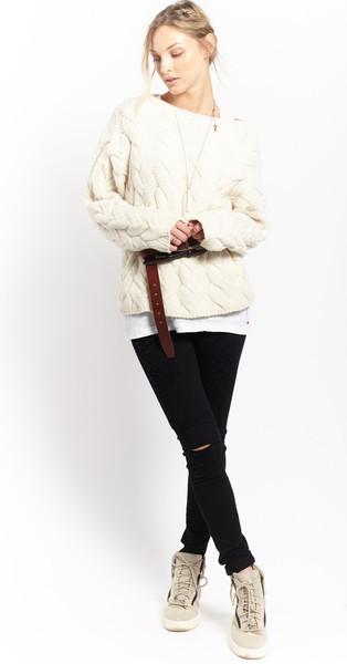 Blended Plait Cable Sweater | Ivory - Banjo & Matilda | International - 2