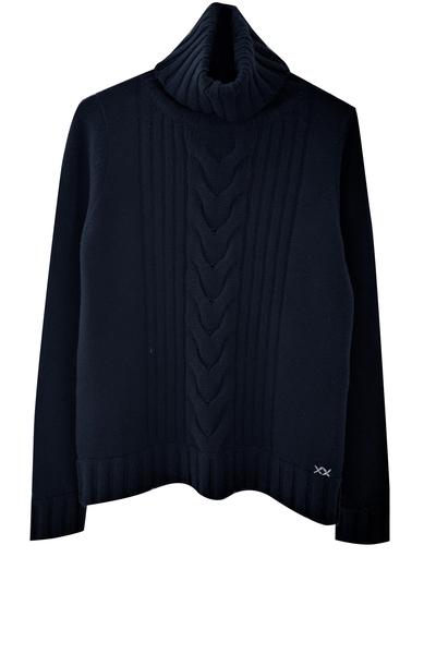 Speakeasy Cable Sweater | Navy